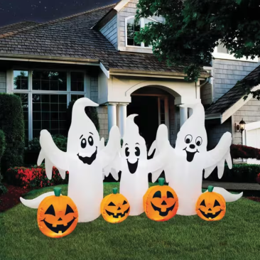 6 ft ghosts and pumpkins inflatable outdoor Halloween decoration