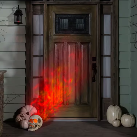 10" Lightshow Flaming Skull Fire &amp; Ice Projection