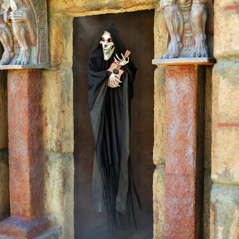 Reaper Ghost with Guitar Animated Halloween Decoration