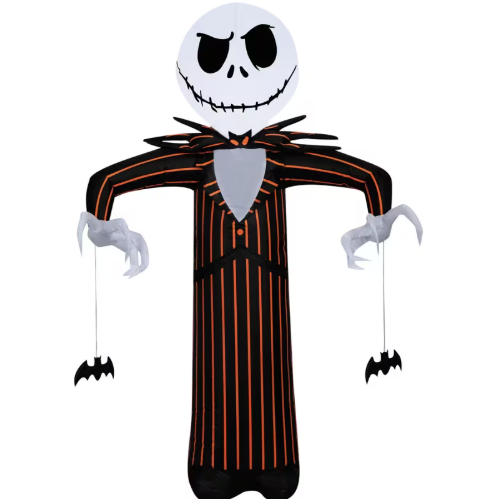 42" Jack Skellington with Bats Inflatable
