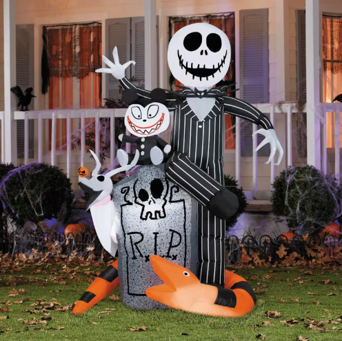 5.6 Ft Jack Skellington with Snake Inflatable