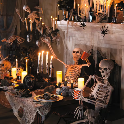 5 Ft Posable Skeleton halloween decoration prop