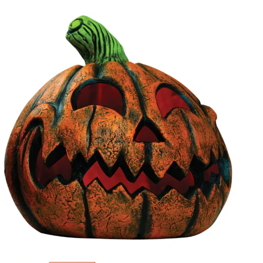 9" Happy Pumpkin Jack o' Lantern - Resin