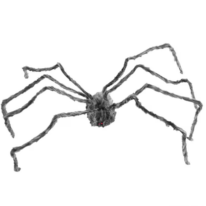 GIANT 86" Gray Spider Posable halloween decoration
