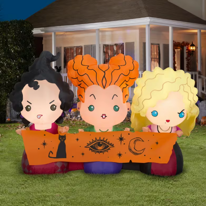 42" Hocus Pocus Witch Sisters Inflatable