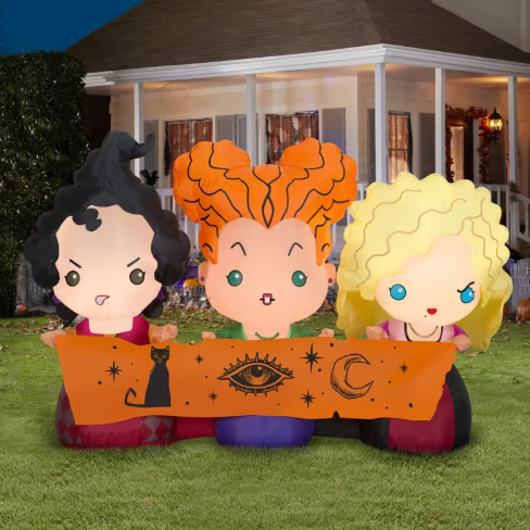 42" Hocus Pocus Witch Sisters Inflatable