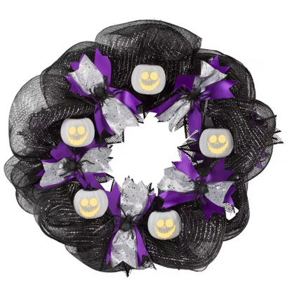 22" Nightmare Before Christmas Emoteglow Musical Lighted Wreath