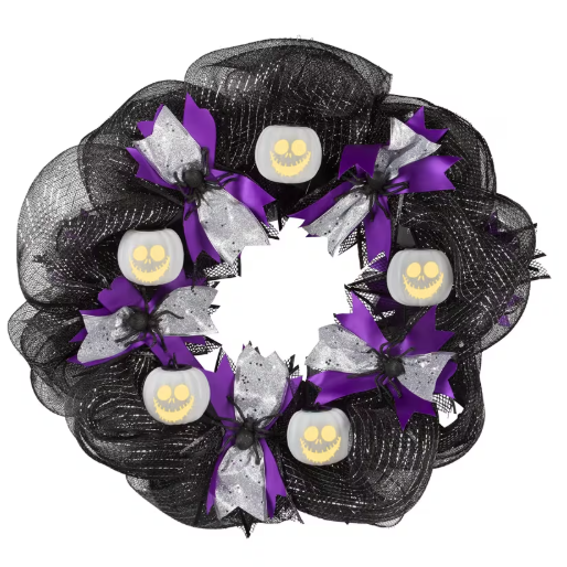 22" Nightmare Before Christmas Emoteglow Musical Lighted Wreath