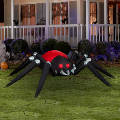 14 Ft Spider Fire &amp; Ice Projection Lighted Inflatable outdoor Halloween decoration
