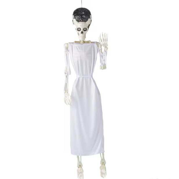 5.4 Ft Frankenstein Bride Skeleton Posable halloween prop decoration