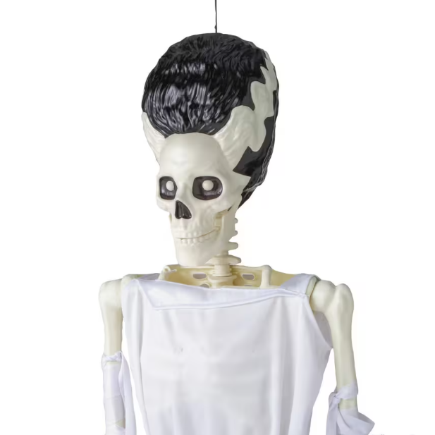 5.4 Ft Frankenstein Bride Skeleton Posable halloween prop decoration