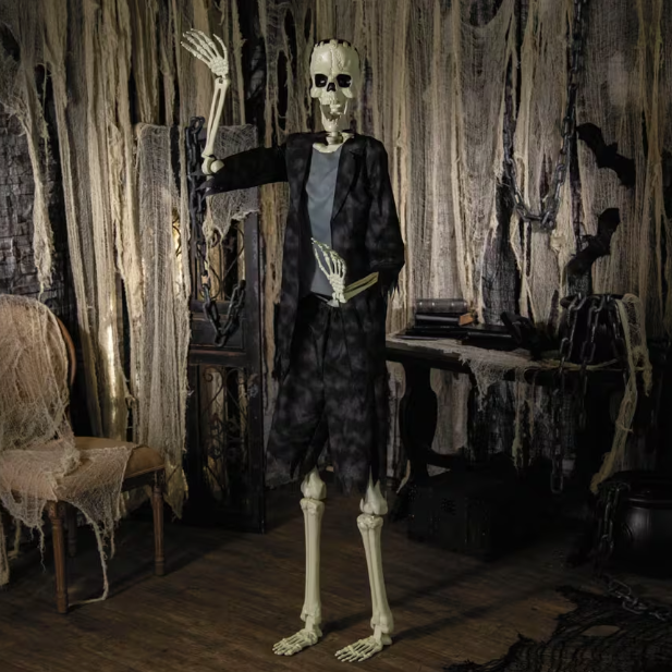 6 Ft Frankenstein Skeleton Posable halloween prop decoration