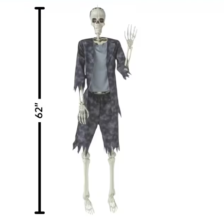 6 Ft Frankenstein Skeleton Posable halloween prop decoration