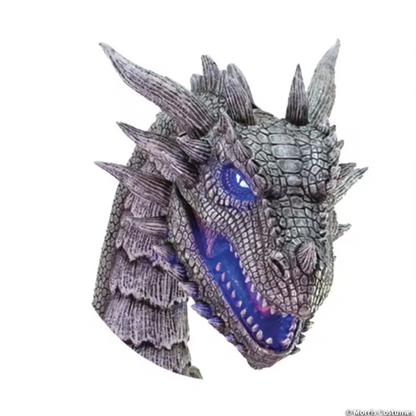 7 Ft Winter Dragon Animatronic halloween prop