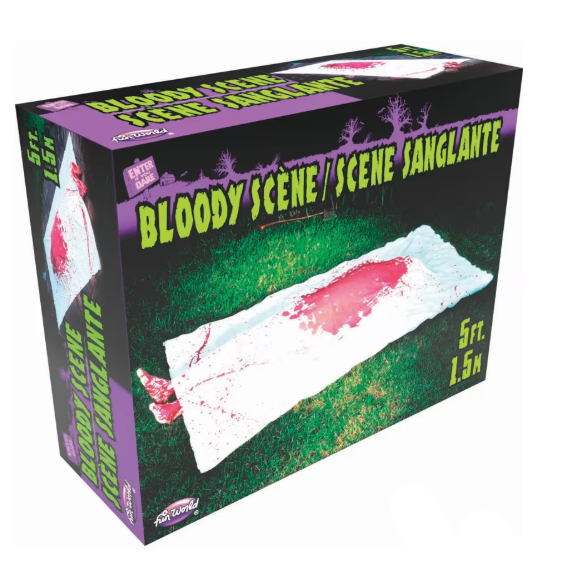 Bloody Murder Scene Dead Body Kit halloween decorations