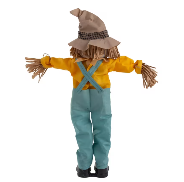 35" Scarecrow Flicker Flame Lights Sound halloween decoration
