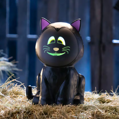 Animat3d Eek the 3D Animated Black Cat Halloween Decoration