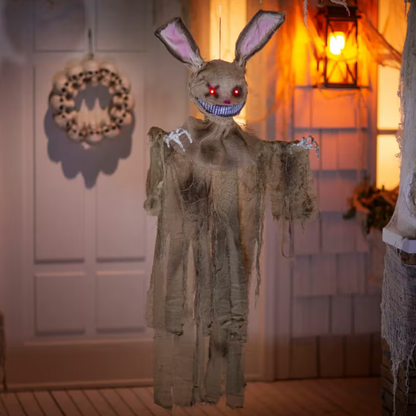5 Ft. Creepy Hanging Rabbit with Sound halloween decoration