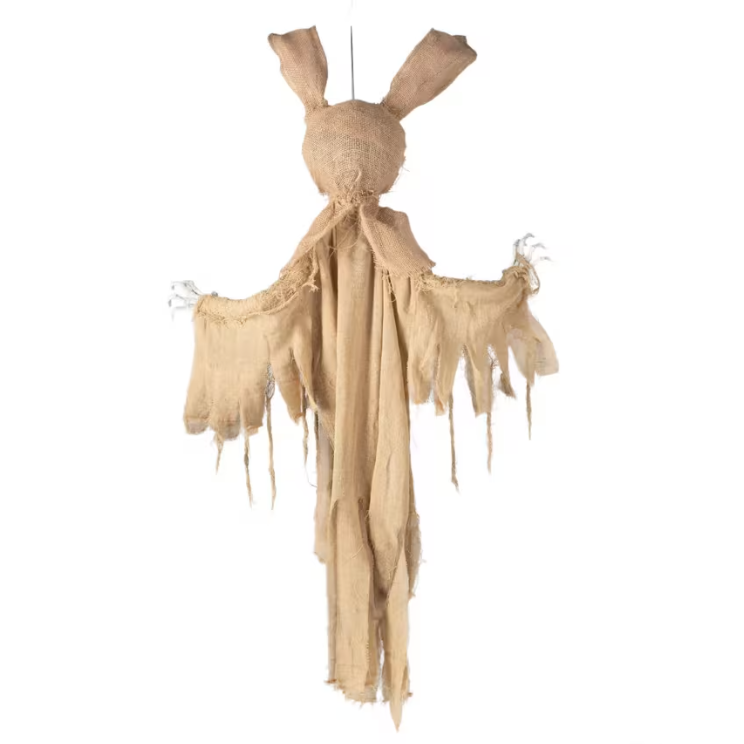 5 Ft. Creepy Hanging Rabbit with Sound halloween decoration