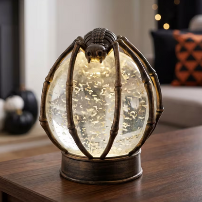 Spider Crystal Ball Water Globe LED Lighted Halloween decoration