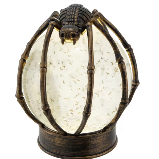 Spider Crystal Ball Water Globe LED Lighted Halloween decoration