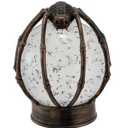 Spider Crystal Ball Water Globe LED Lighted Halloween decoration