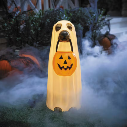 23" Lighted Dog Ghost Blow Mold halloween decoration