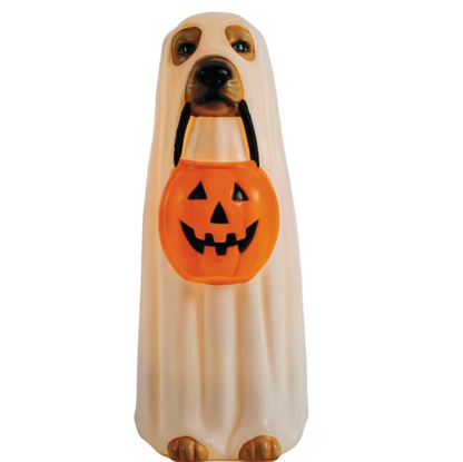 23" Lighted Dog Ghost Blow Mold halloween decoration