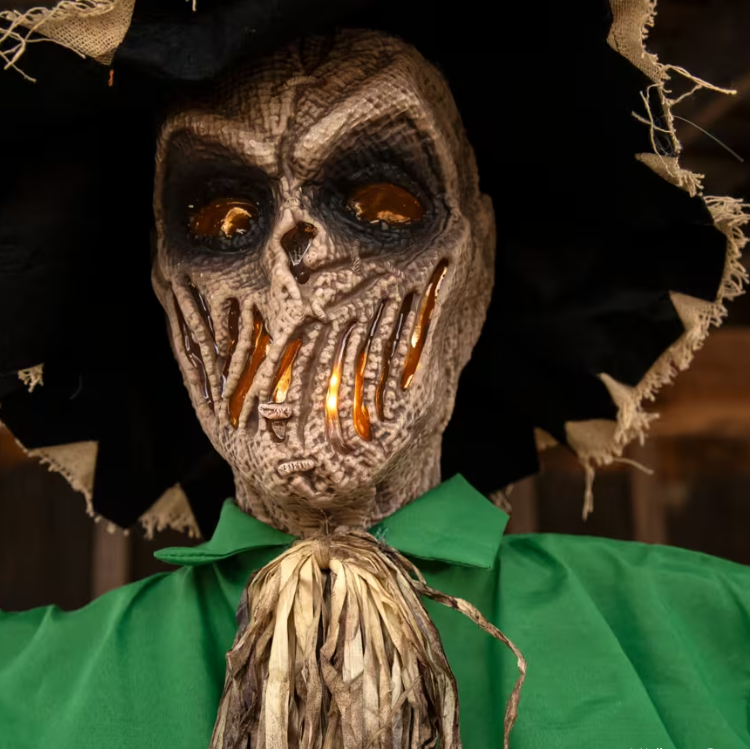 6 Ft Hanging Scarecrow Animated Halloween Prop