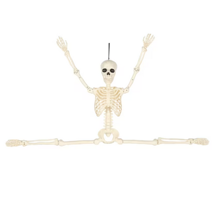 3 Ft. Hanging Multi Pose-N-Stay Life-Size Skeleton Halloween Decoration