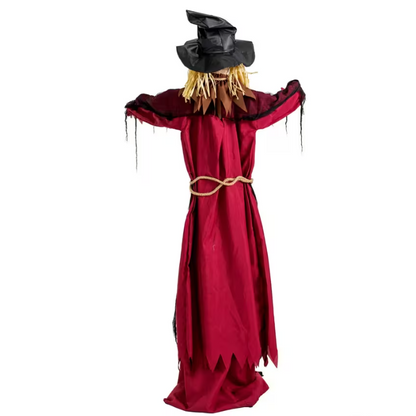 7 Ft. 10 in. Animated Light-Up Rising Scarecrow Halloween prop