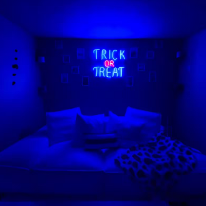 23" Lighted Neon LED Glo TRICK OR TREAT Sign