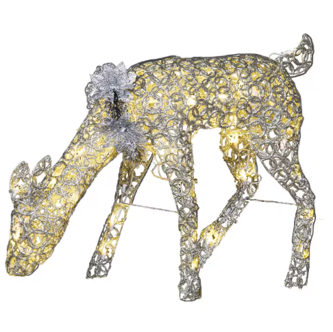 3 ft lighted reindeer doe outdoor christmas decoration