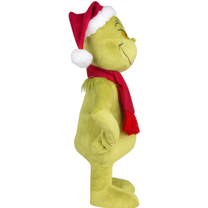 19-Inch Grinch Stuffed Greeter with Light-Up Heart