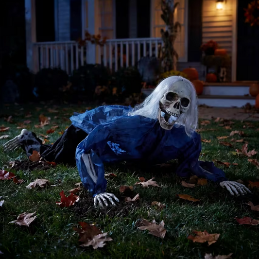 5 Ft Posable Crawling Skeleton