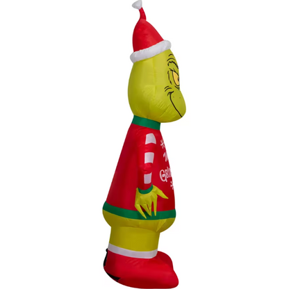 4 Ft Grinch in Merry Grinchmas Sweater Inflatable