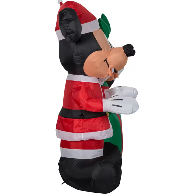 4 Ft Santa Mickey & Minnie Christmas Yard Inflatable