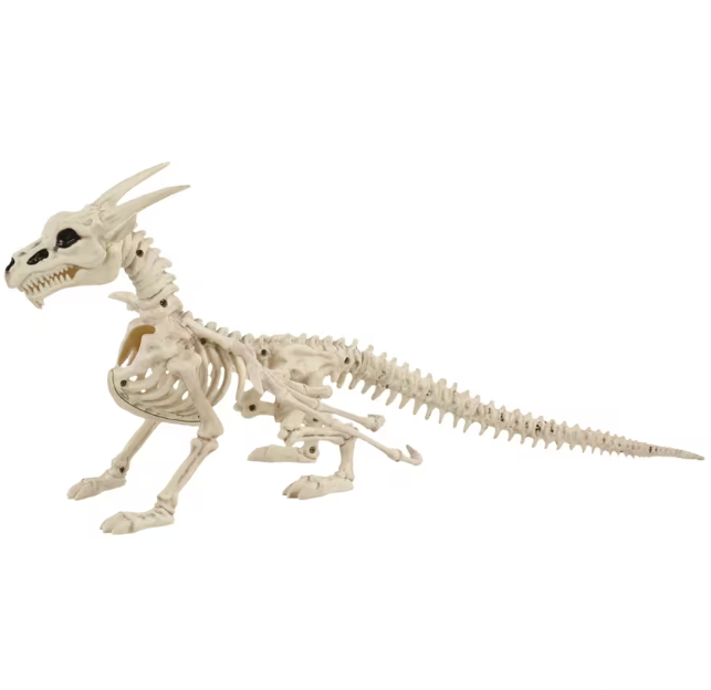 23" Standing Dragon Skeleton Halloween Decoration