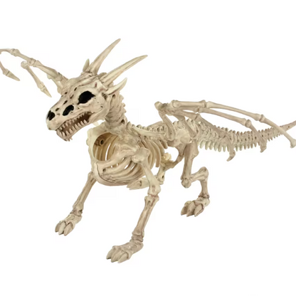 23" Standing Dragon Skeleton Halloween Decoration