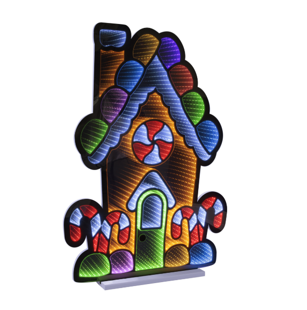 35-Inch Lighted Gingerbread House Christmas Decoration – Ekkolight