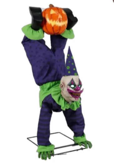 Coming Soon! Halloween decoration 5 Ft Upside Down Jack o Lantern Clown - Holiday Spirit Shop
