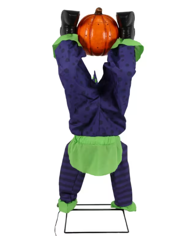 animated Halloween decoration 5 ft clown upside down