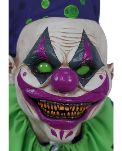 animated Halloween decoration 5 ft clown upside down