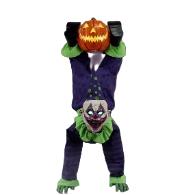animated Halloween decoration 5 ft clown upside down