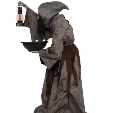 6 Ft. Animated Light-Up Mildred the Wicked Witch Halloween Decoration