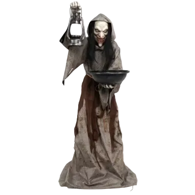 6 Ft. Animated Light-Up Mildred the Wicked Witch Halloween Decoration