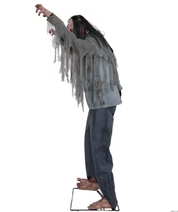 6 Ft. Animated Light-Up Jack & Jill Zombie Halloween Decoration