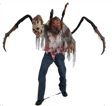 6 Ft. 10" Animated Spider Monster Dr. Fangor Halloween Decoration Prop