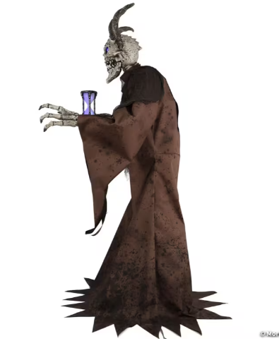 7 Ft. 9" Animated Light-Up The Time Demon Halloween Decoration
