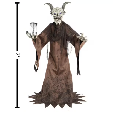 7 Ft. 9" Animated Light-Up The Time Demon Halloween Decoration